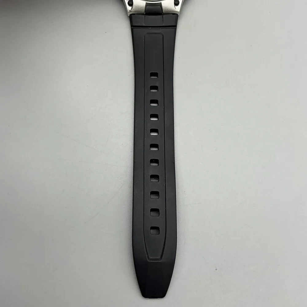 Casio 2747 AW-80 Mens Watch 40mm Black Dial Telememo 30 Resin World Time